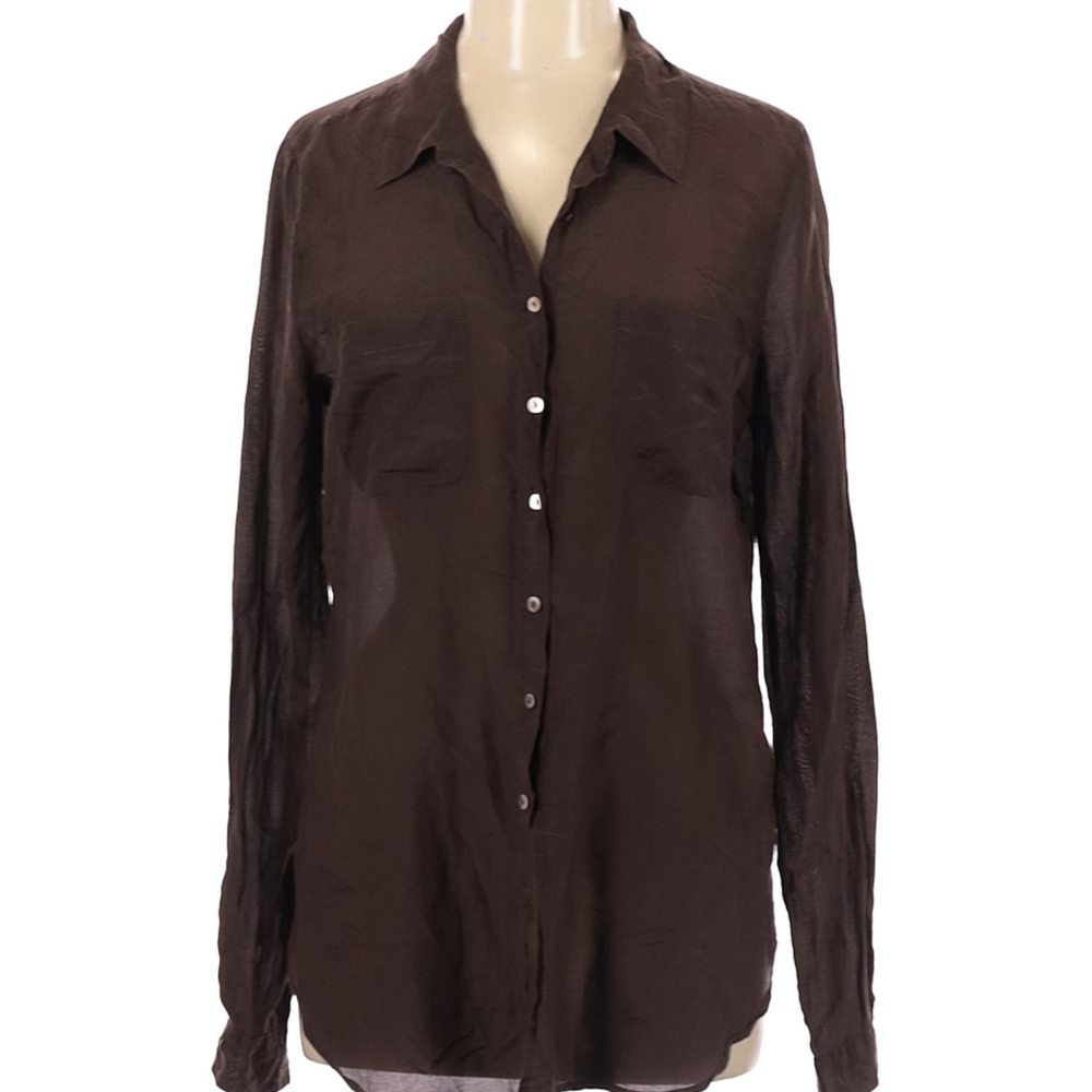 Chocolate brown Calypso st Barth women's shirt/top